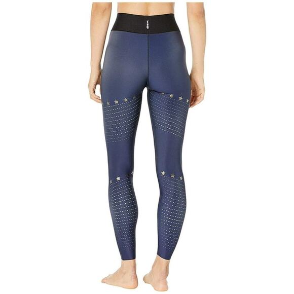 Ultracor high waisted navy leggings stars size S - Picture 10 of 10